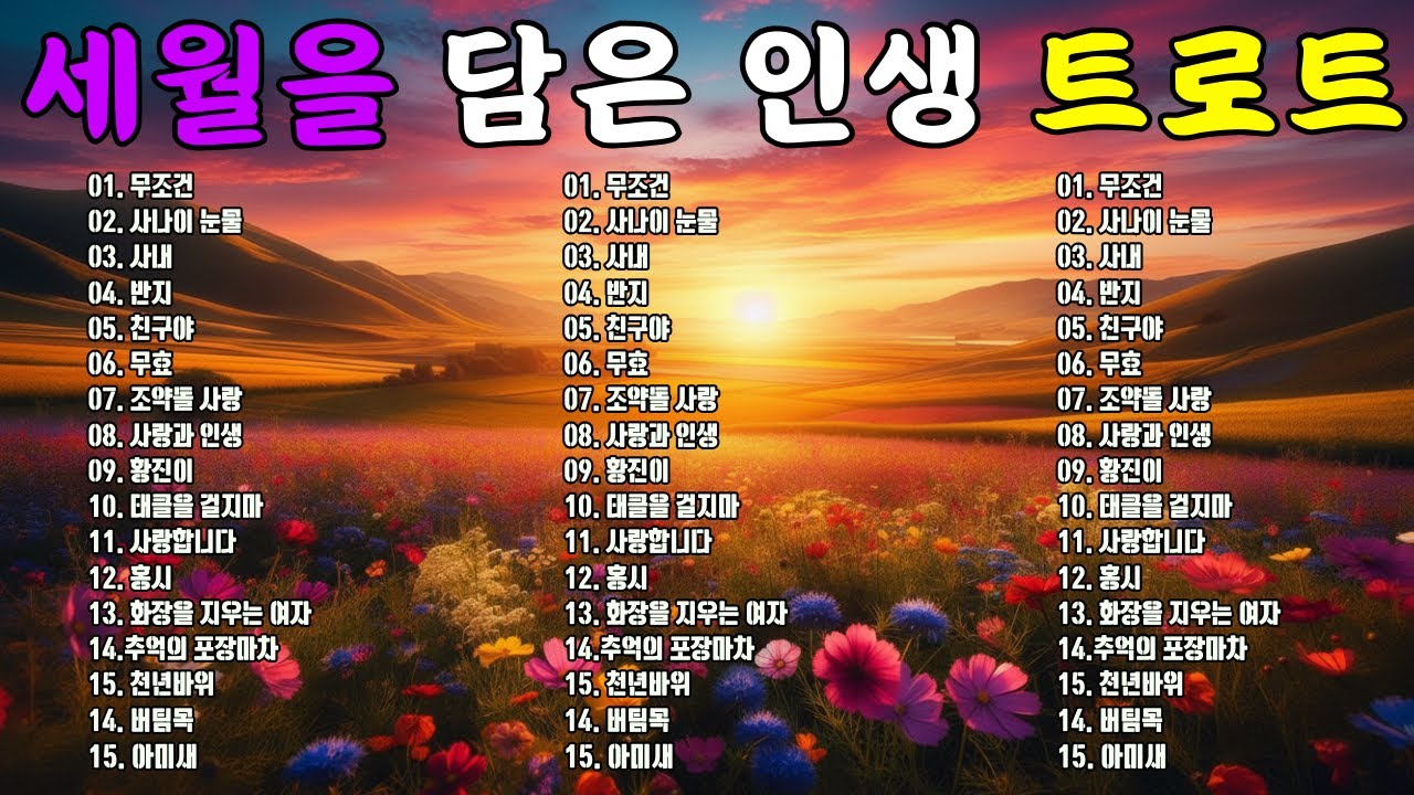 그때 그 시절 트로트 메들리 🎶 추억을 깨우는 옛 트로트 🎧 세월이 흘러도 사랑받는 명곡 모음
