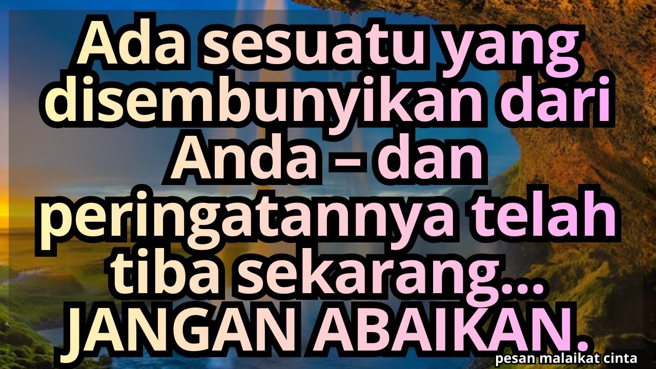 💌Ada sesuatu yang disembunyikan dari Anda – dan peringatannya telah tiba sekarang... JANGAN ABAIKAN.