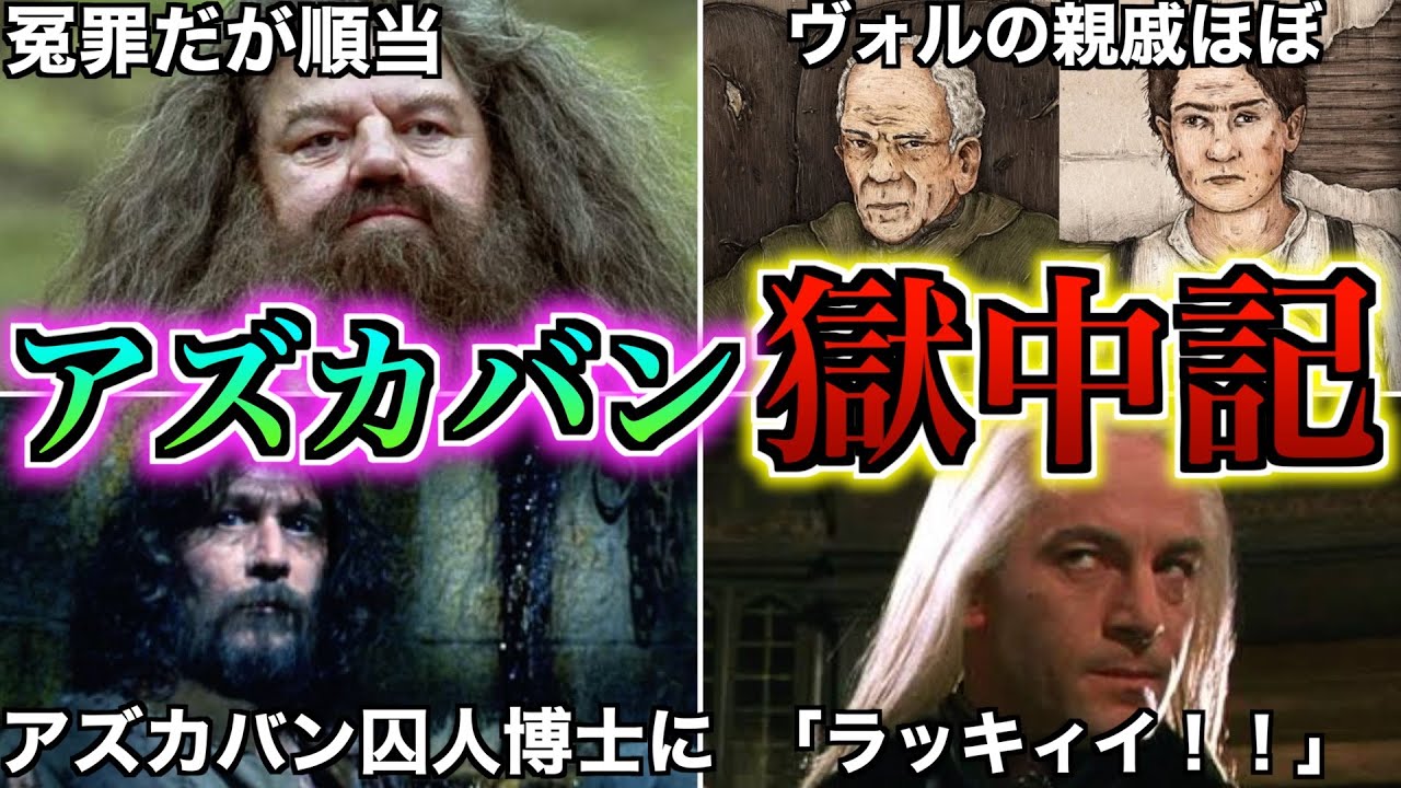 【ヤバい奴ら大集合！※冤罪含む】アズカバン経験者達による獄中記と岡下罪が壮絶過ぎてヤバいので徹底解説！