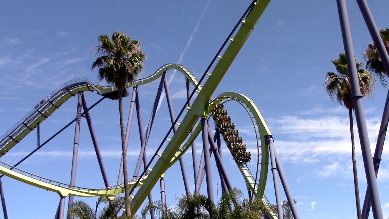 Medusa Off-Ride Six Flags Discovery Kingdom HD 60fps
