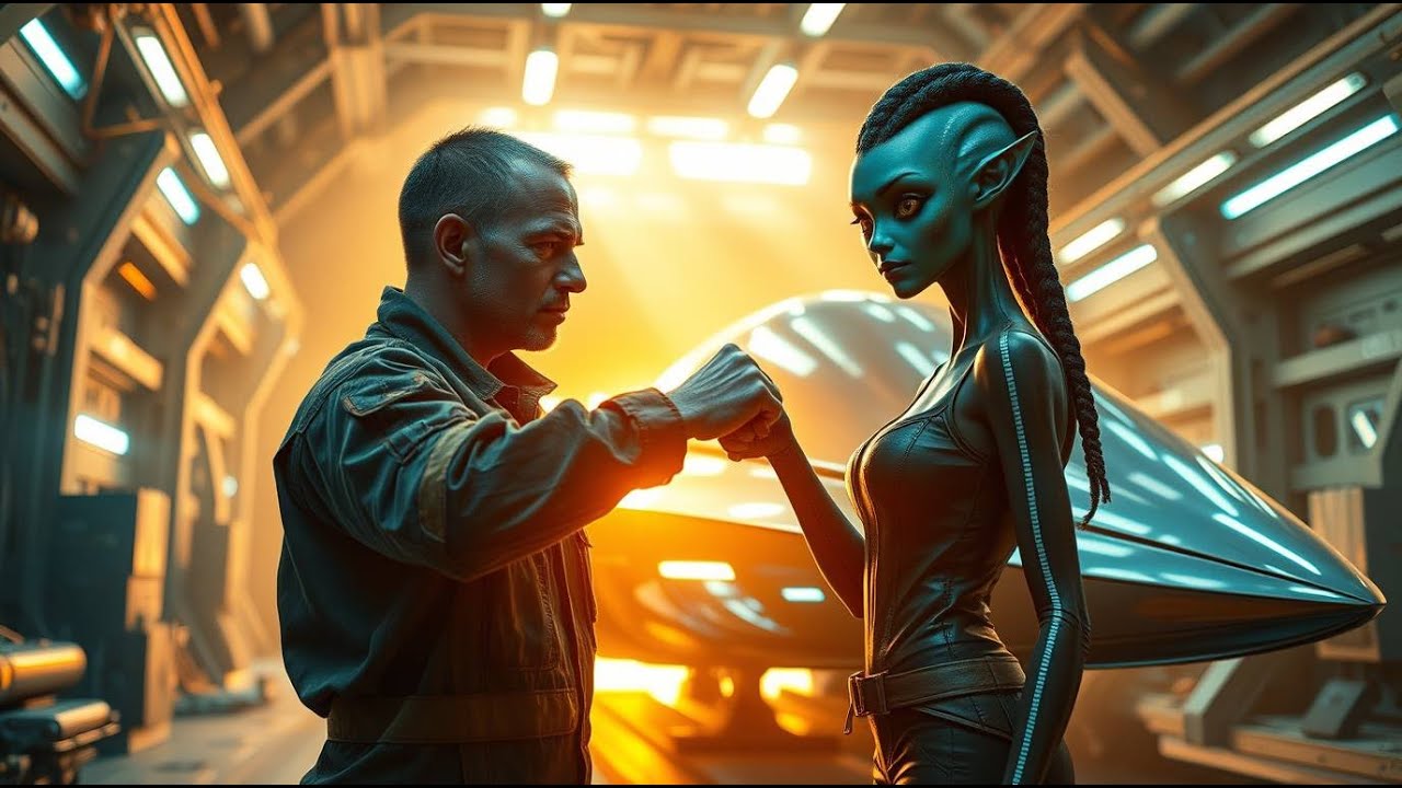 Human Mechanic Fist-Bumped the Alien Woman — Without Knowing She Was the New Galactic Queen...