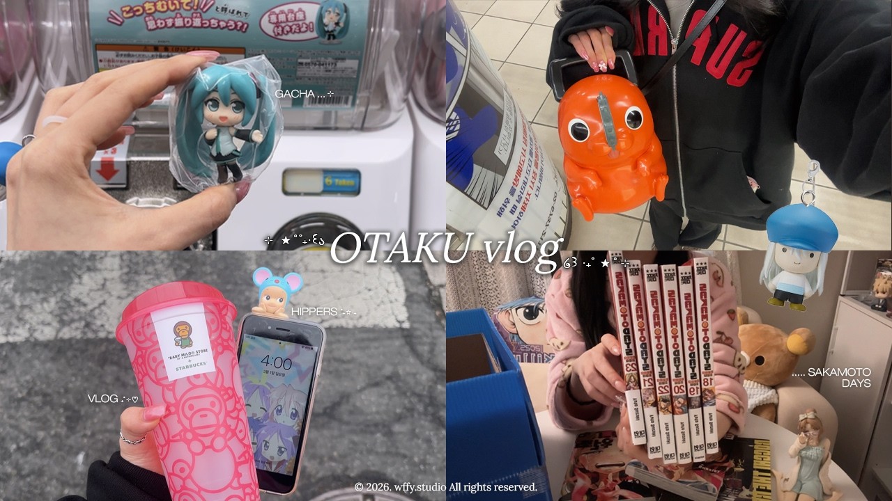 눈 뜨자마자 가챠샵부터 가는 오타쿠 브이로그 I 헌터헌터 · 미쿠 가챠 · 포치타 메가박스 · 스타벅스 베이프 · 동대문 뉴뉴 완구거리