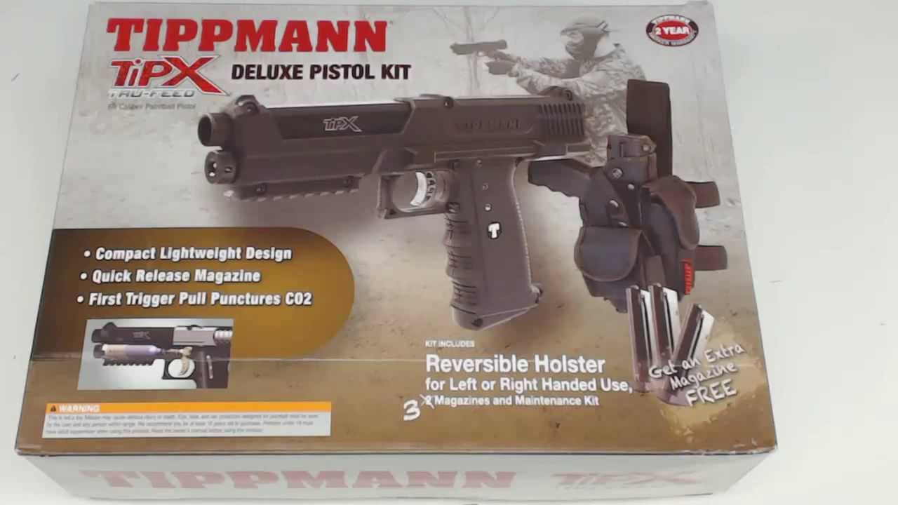 Tippmann TiPX Deluxe Pistol Kit Unboxing and Features