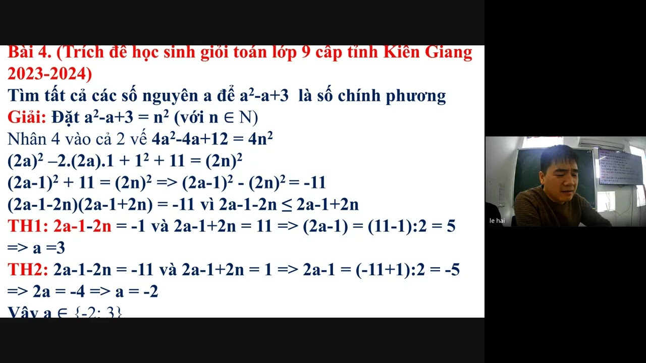 G8. TÌM NGHIỆM NGUYÊN CỦA PHƯƠNG TRÌNH (11/1)