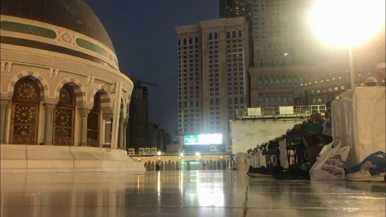 تلاوة تريح النفوس مسجلة من سطح الحرم للشيخ عبدالله الجهني لصلاة المغرب 19 رجب 1440هـ