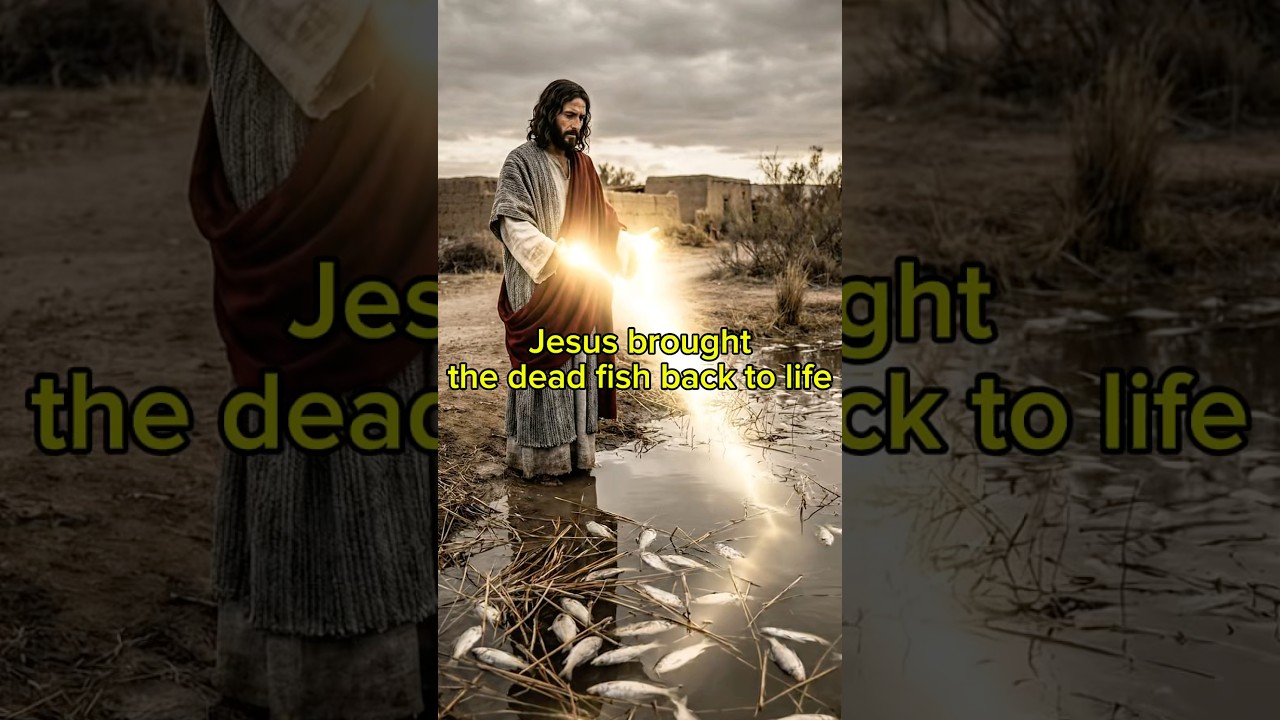 Jesus brought the dead fish back to life. Jesus is lord 