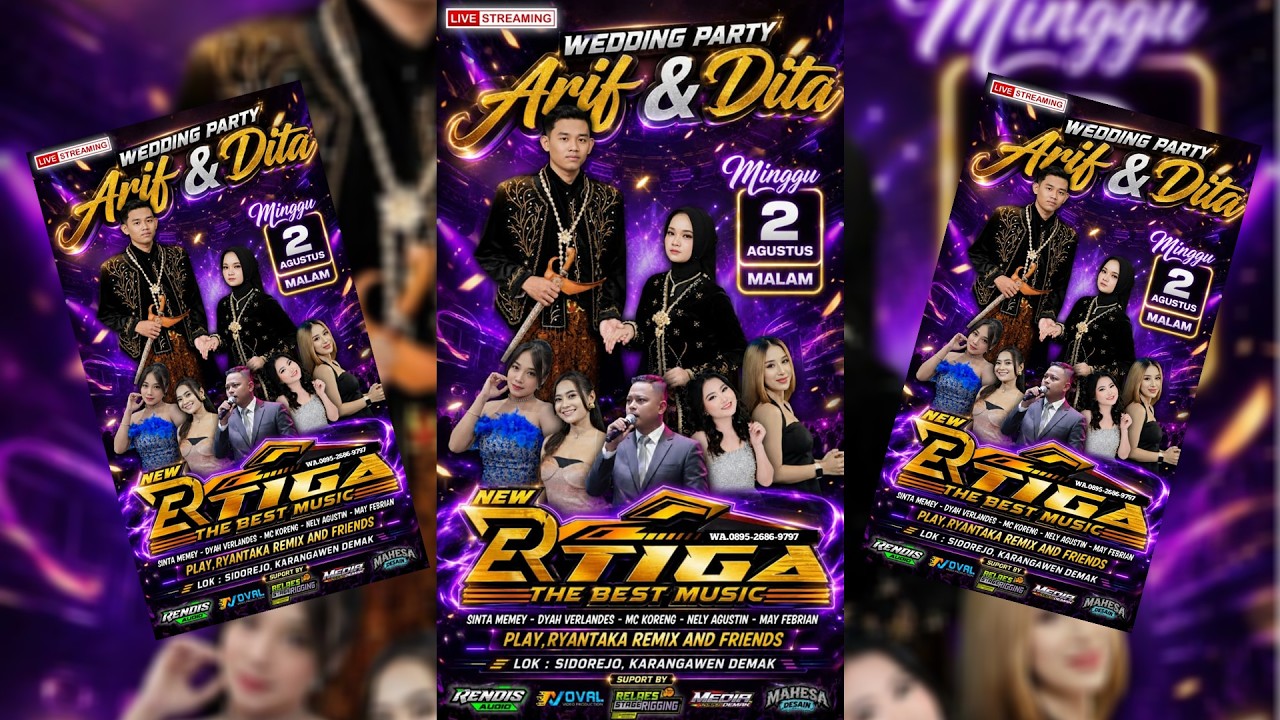 LIVE STREAM NEW ERTIGA MUSIK - WEDDING  PARTY ARIF & DITA - SIDOREJO KARANGAWEN DEMAK