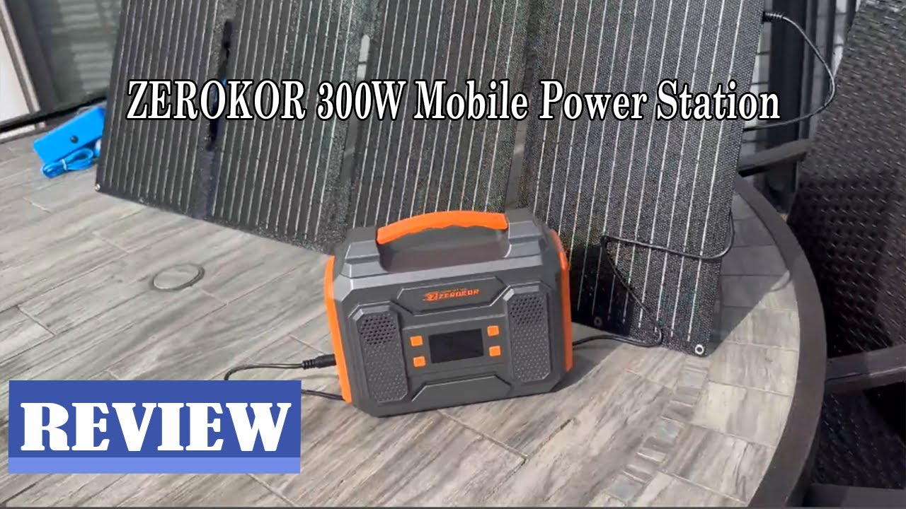 ZEROKOR 300W Mobile Power Station Review - 110V Pure Sine Wave