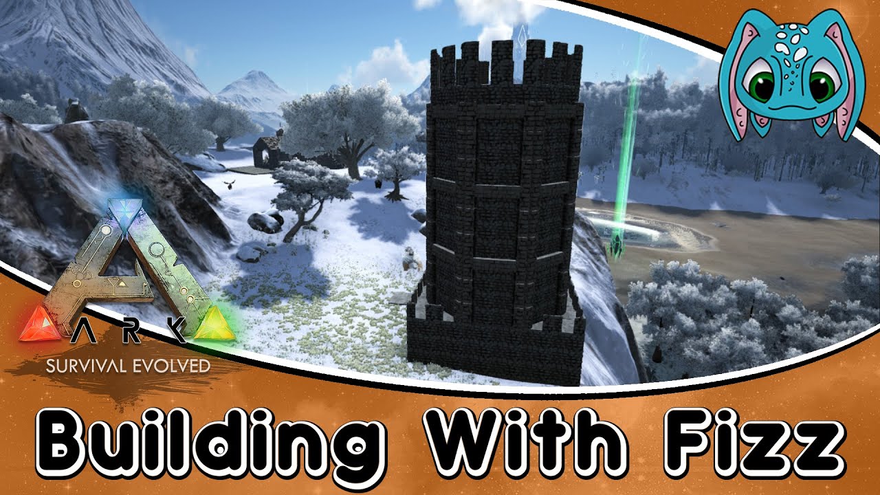 ARK:Survival Evolved Building w/ Fizz :: How to Build a Tower!!