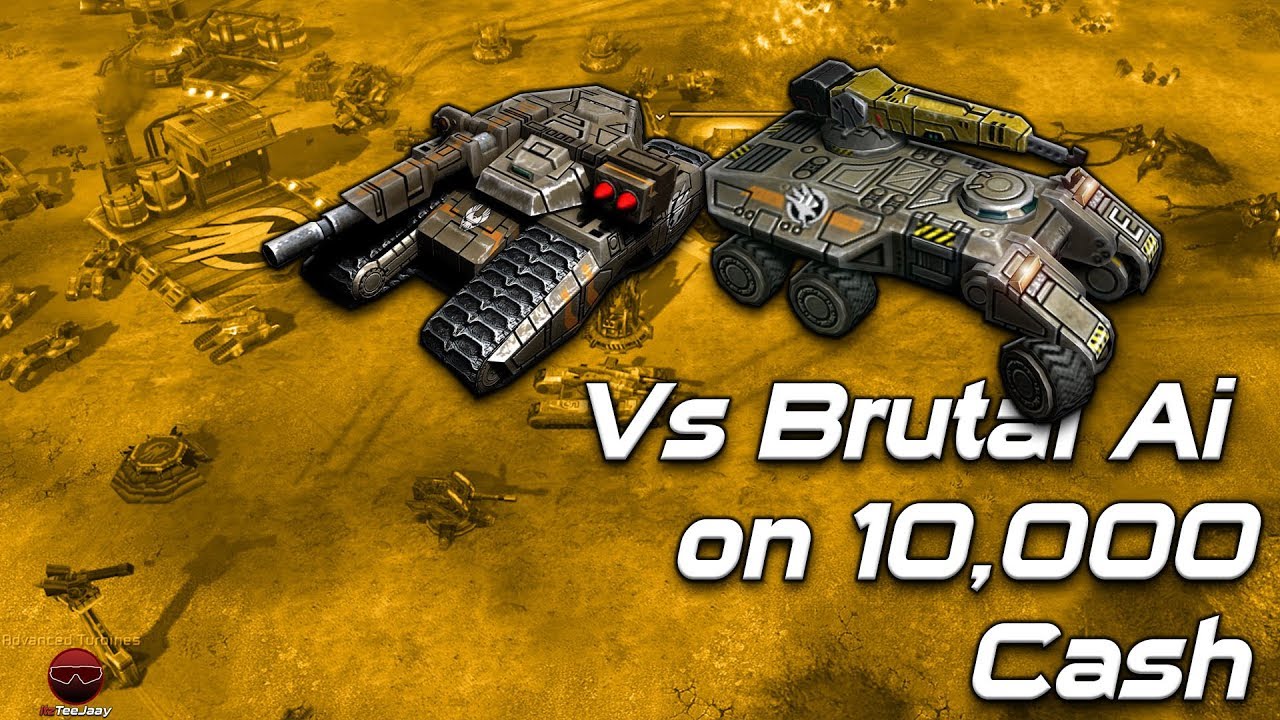 Playing Vs Brutal Ai with 10K Starting Cash !! | Kanes Wrath 1v1 Vs Brutal Ai