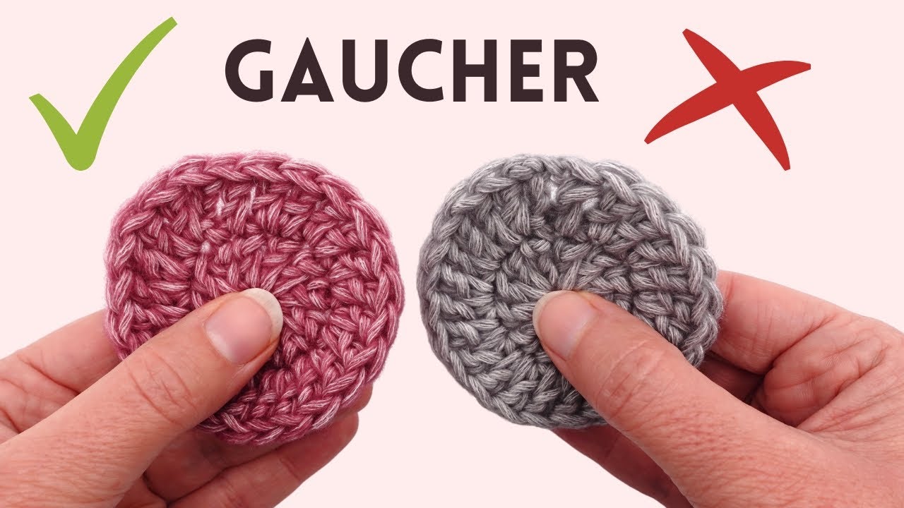 ✅ TUTO Gaucher- Comment finir un rond au crochet de manière invisible ? Astuce géniale pour granny !
