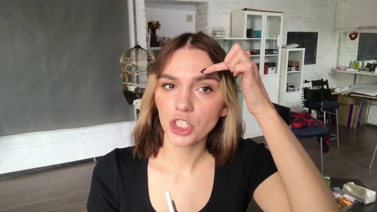 Осветлить брови