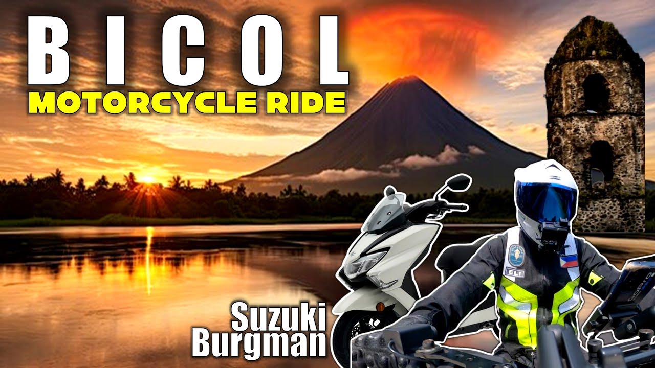 BICOL RIDE Manila to Bicol | Mayon Volcano | Bitukang Manok | SUZUKI BURGMAN | PART 1/2