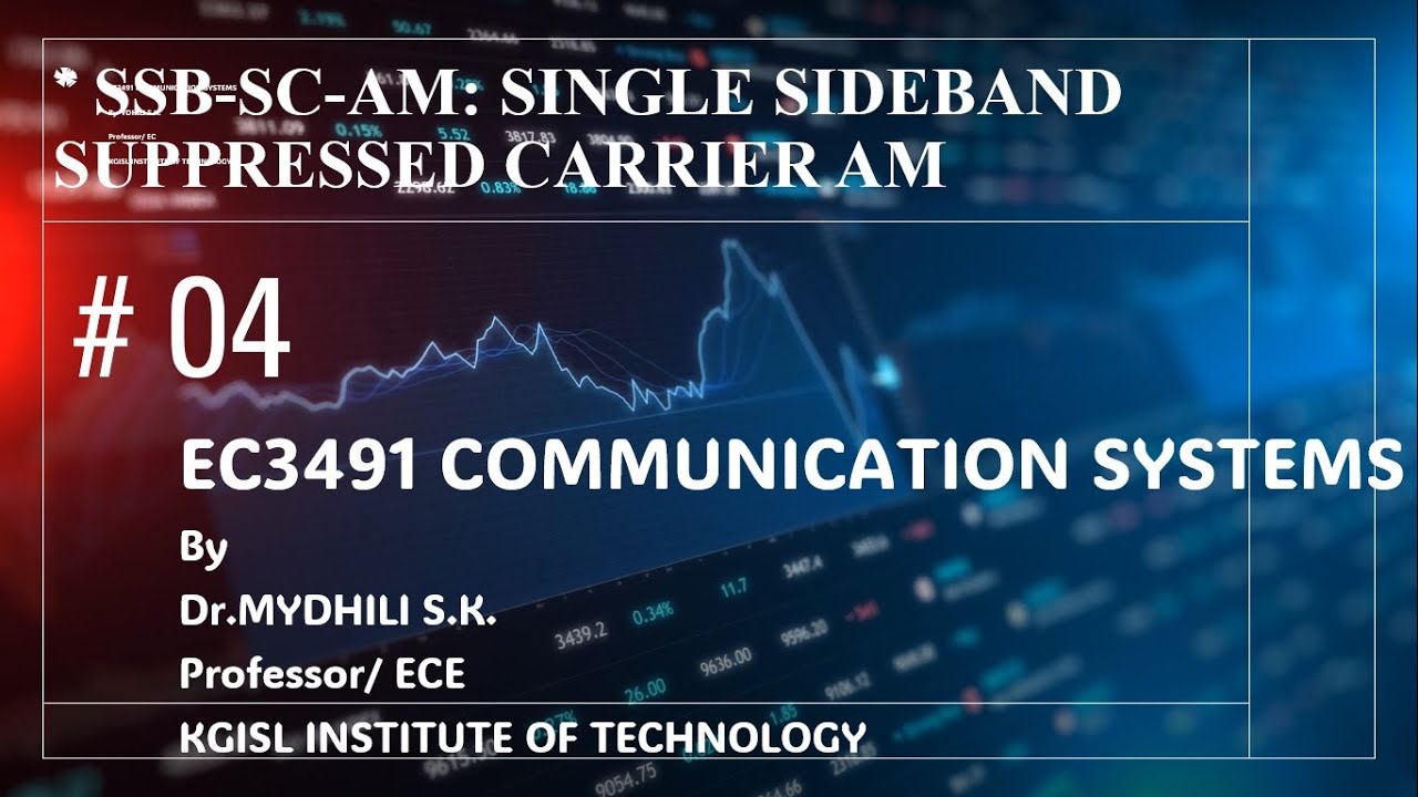 4 SSB SC AM | Single SideBand Suppressed Carrier AM | Mathematical Equation | Generation & Detection