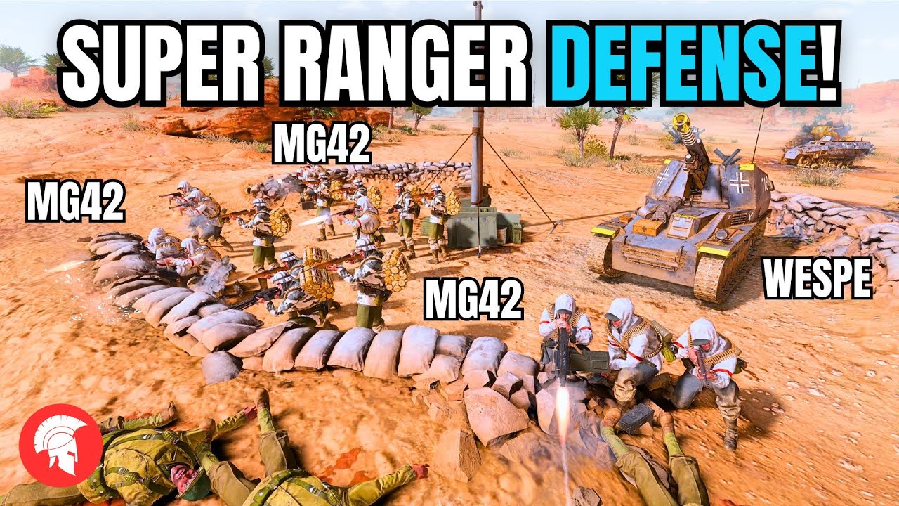 SUPER RANGER DEFENSE! - Company of Heroes 3 - Wehrmacht Gameplay - 4vs4 Multiplayer - COH3