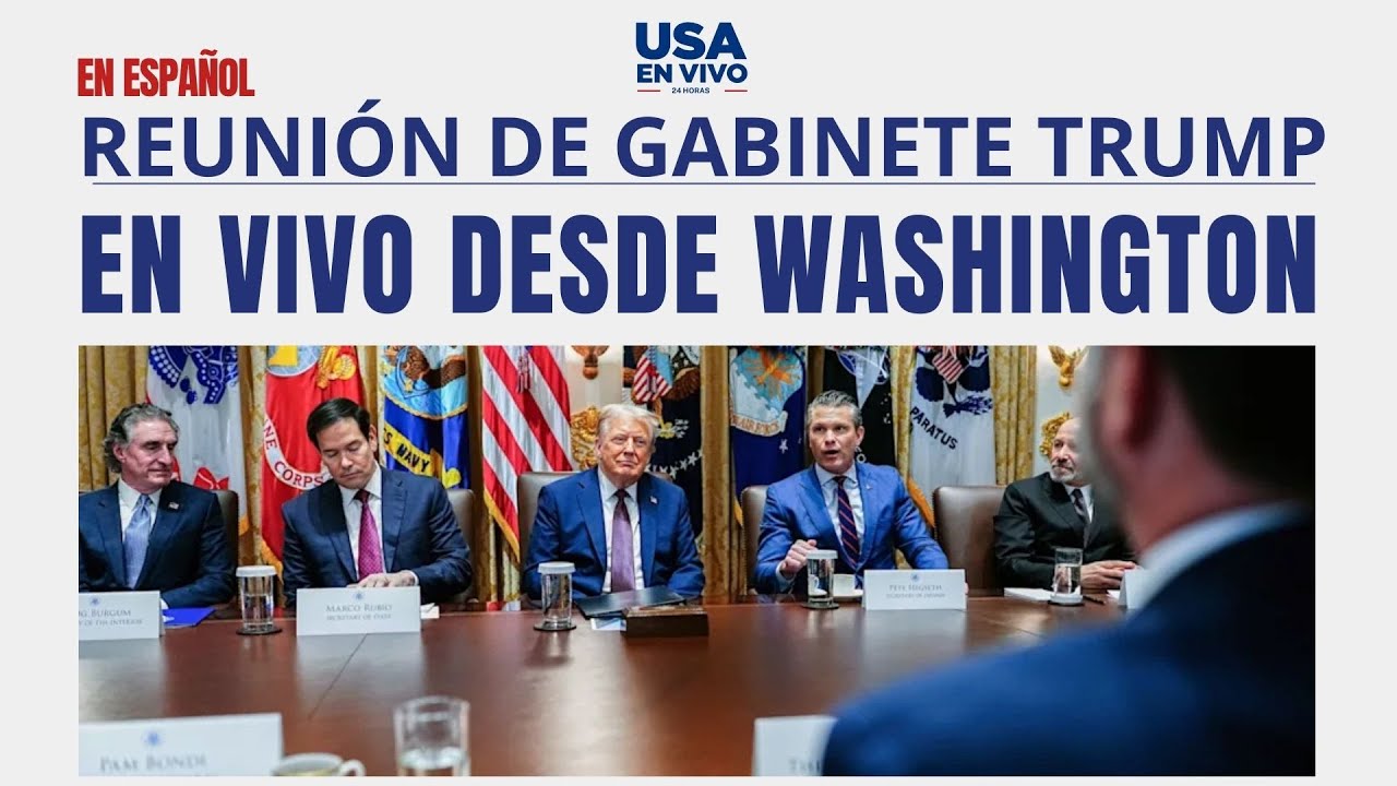 EN VIVO Trump en reunión de Gabinete: cierre de gobierno, economía, frontera, ICE | USA EN VIVO 🔴