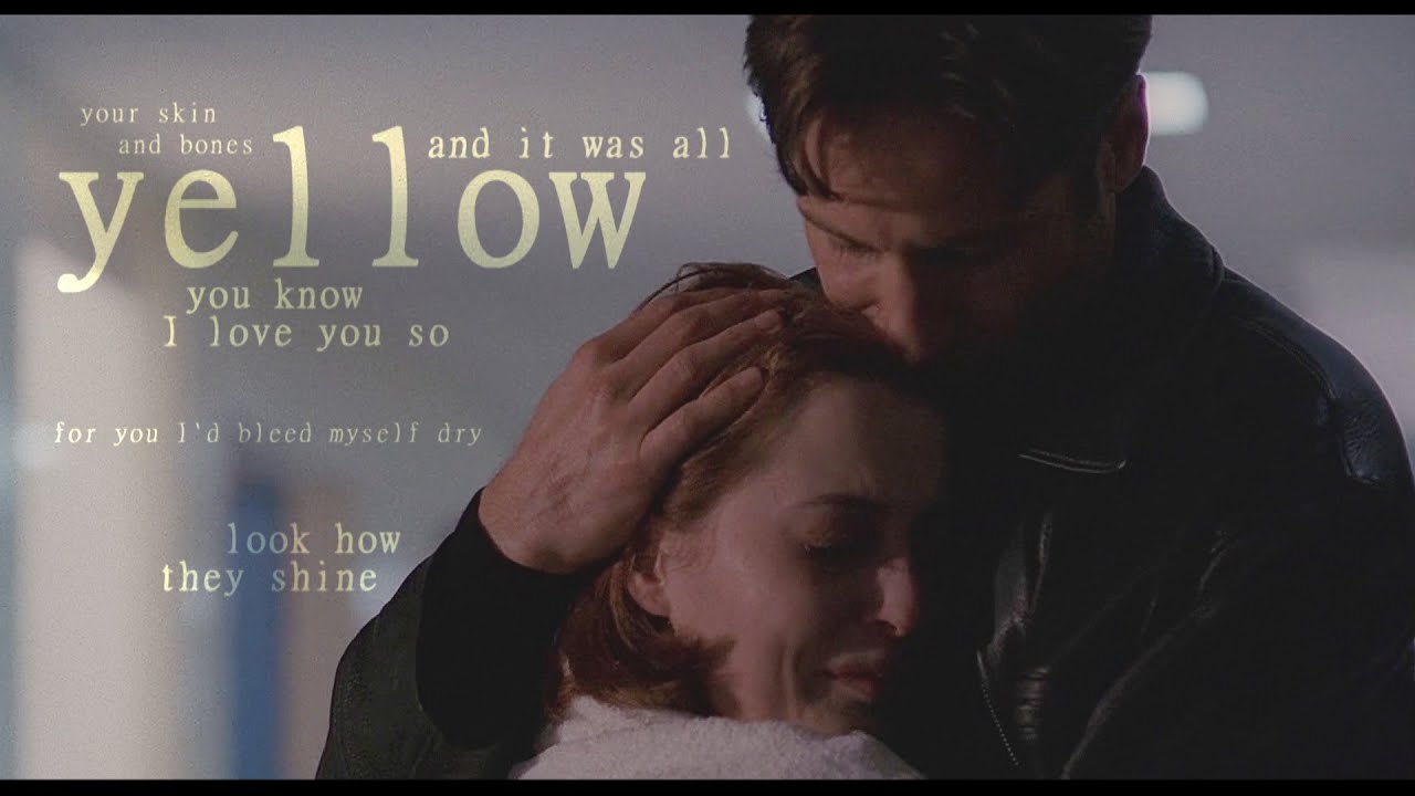 mulder and scully | yellow. (the x-files, season4)