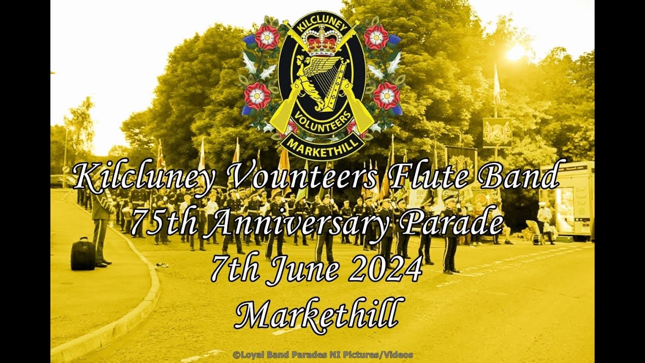 Kilcluney Volunteers Flute Band  75th Anniversary (Full Parade) 07/06/24