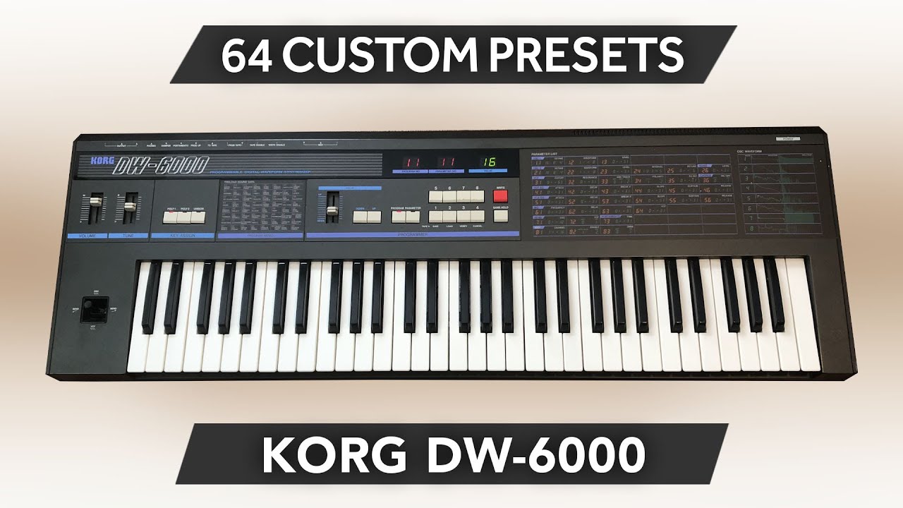 KORG DW-6000 ♫ 64 Vintage Korg Sounds ► ANALOG PEARL
