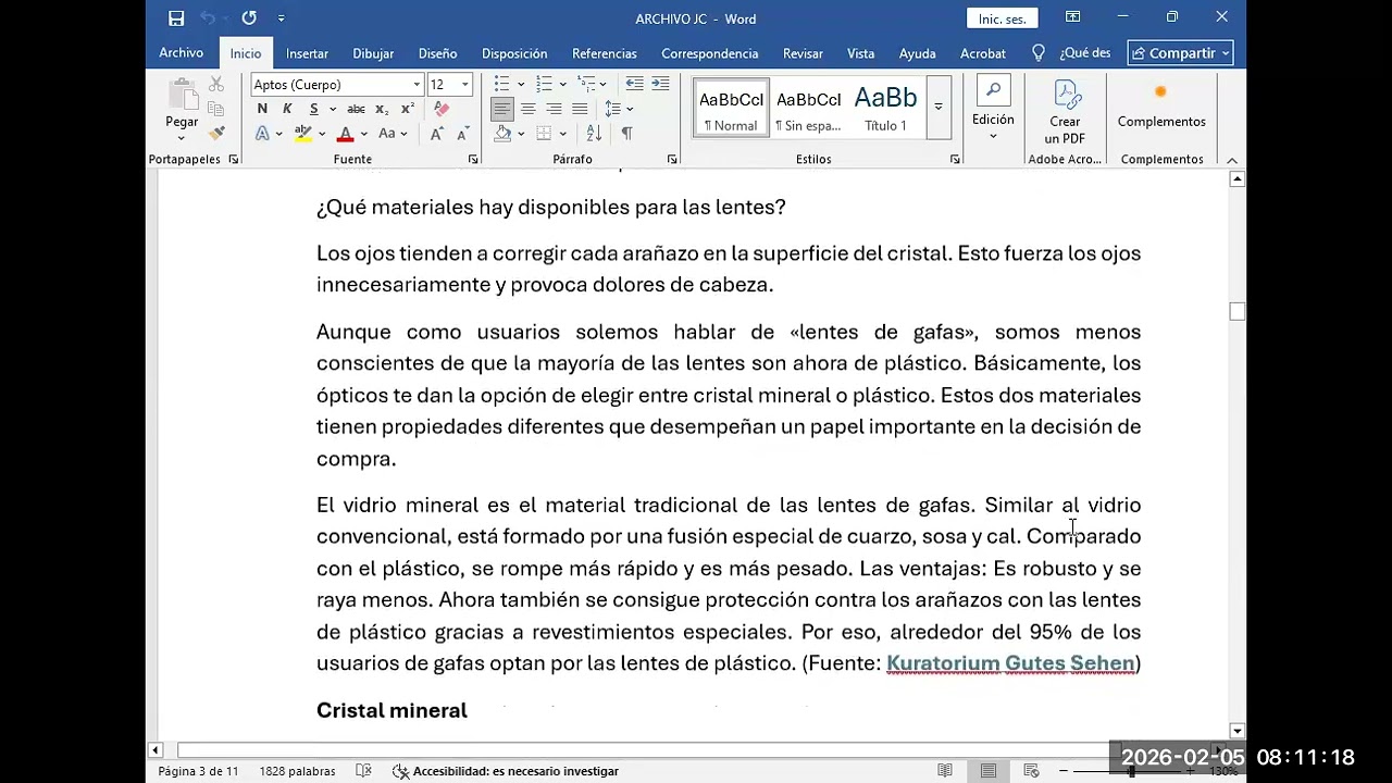 Índice de Materiales, Diseño de Lentes Progresivos, Bifocales