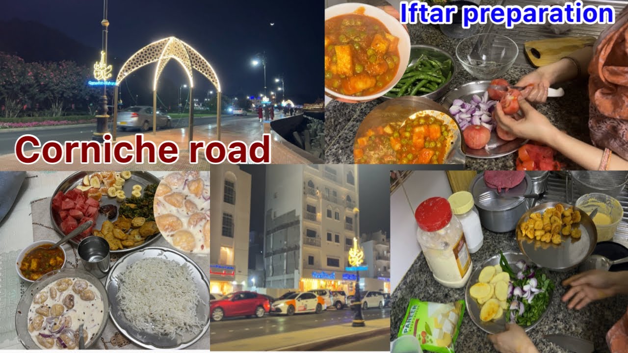 Bahut kam time main iftar ki preparation ki , corniche road 