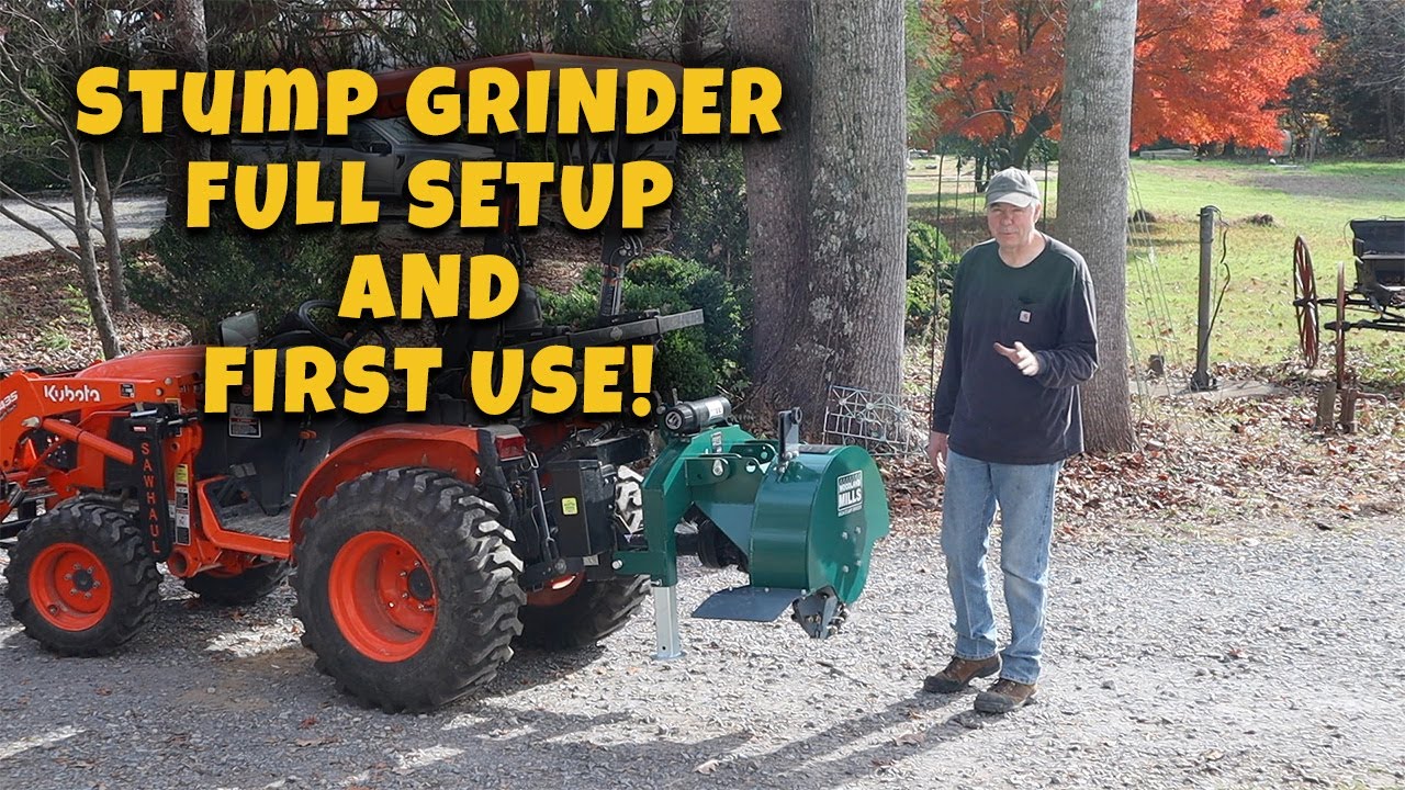 Woodland Mills WG24 Stump Grinder Setup and First Use - MCG Video #178