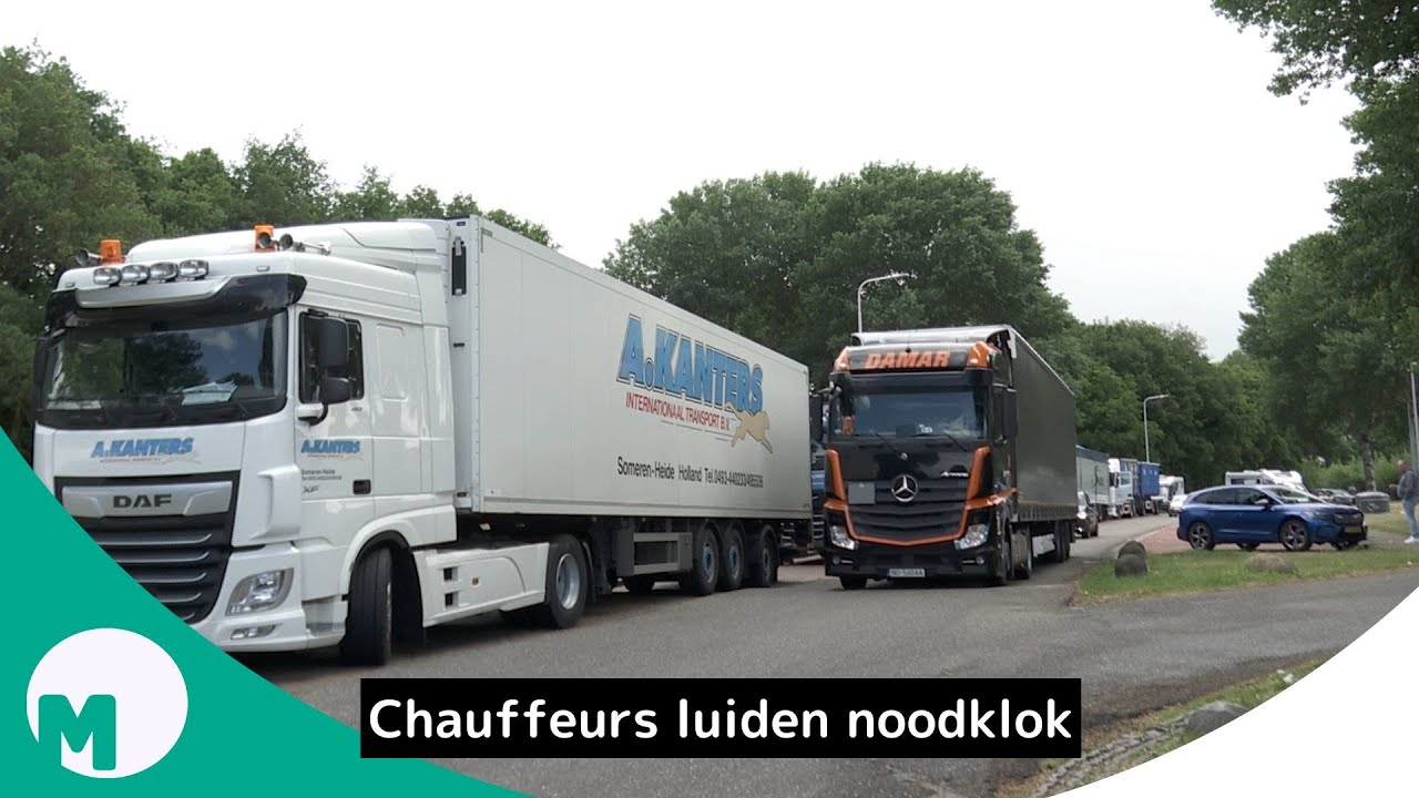 Vrachtwagenchauffeurs zijn overvolle parkeerplaatsen zat I Omroep Meierij