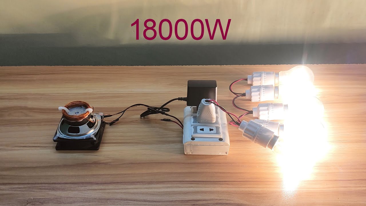 220V Free Electricity Generator With Coling Fan And Copper Wire At Home