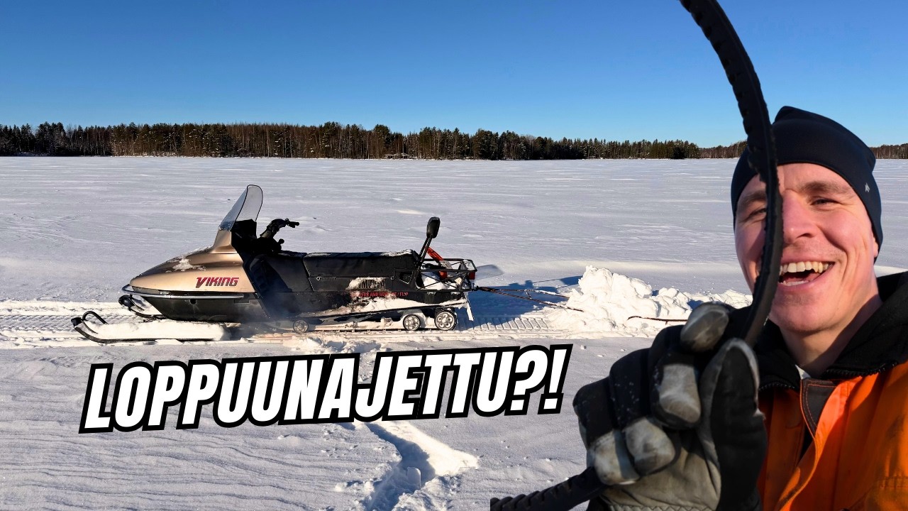 Matka meinasi katketa – Kelkkaan uusi hihna ja takaisin latujen vetoon