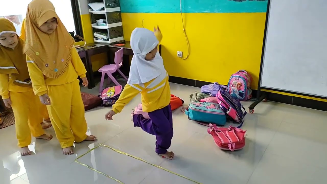 GAMES MENGOLAH MOTORIK KASAR ANAK KELOMPOK A USIA 4-5 TAHUN || TK ISLAM MUFTI MULYANI
