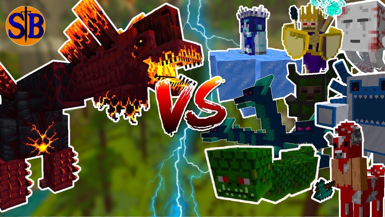 Luxtructosaurus vs Twilight Forest Bosses in their Structures