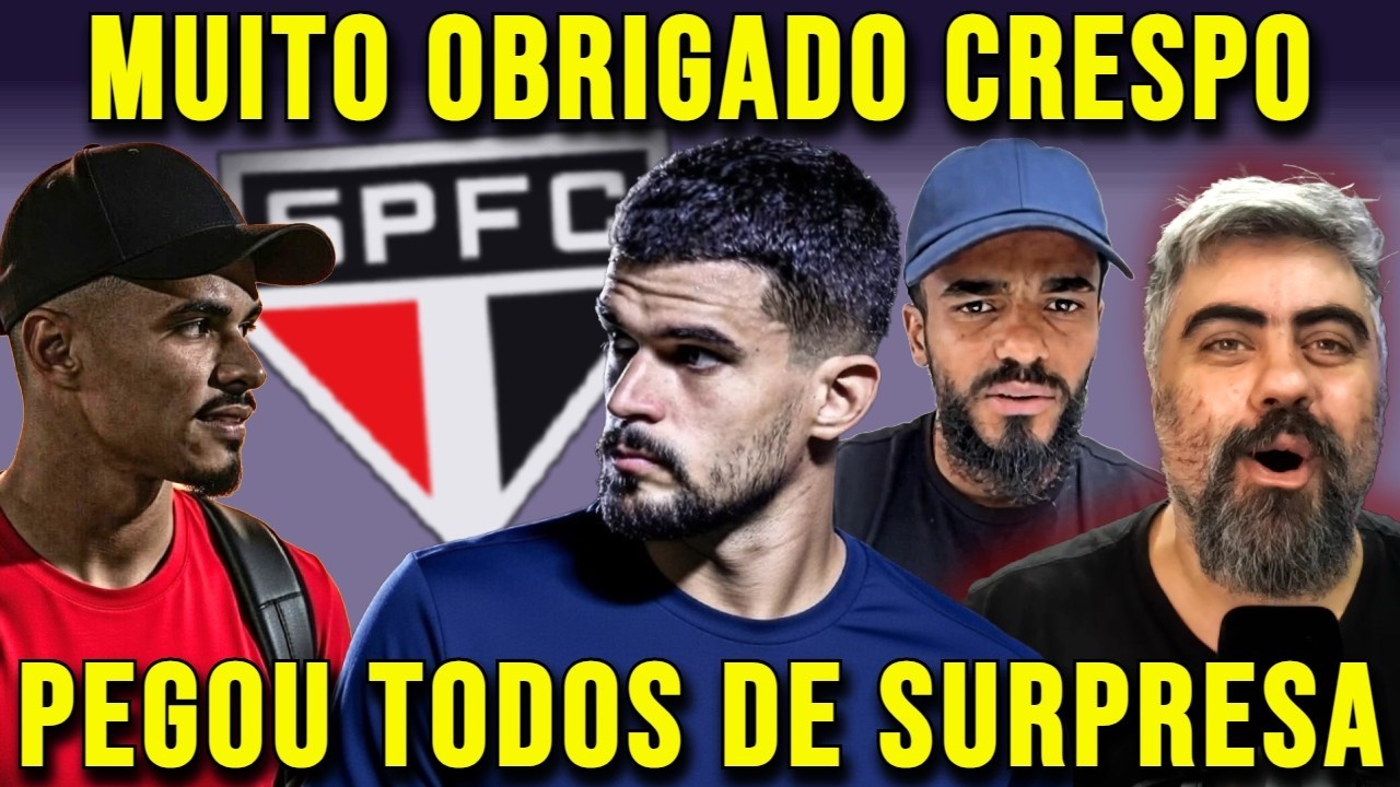 PEGOU DE SURPRESA SIM!!! SPFC TEM MUDANÇA GIGANTESCA NO TIME! O SÃO PAULO HOJE DECIDE PARA A TORCIDA