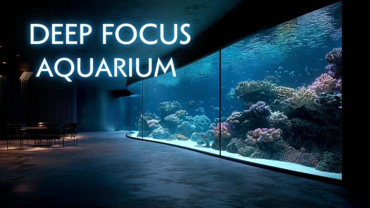 Luxury Aquarium Ambience | 2 Hours Deep Focus Study & Work Background