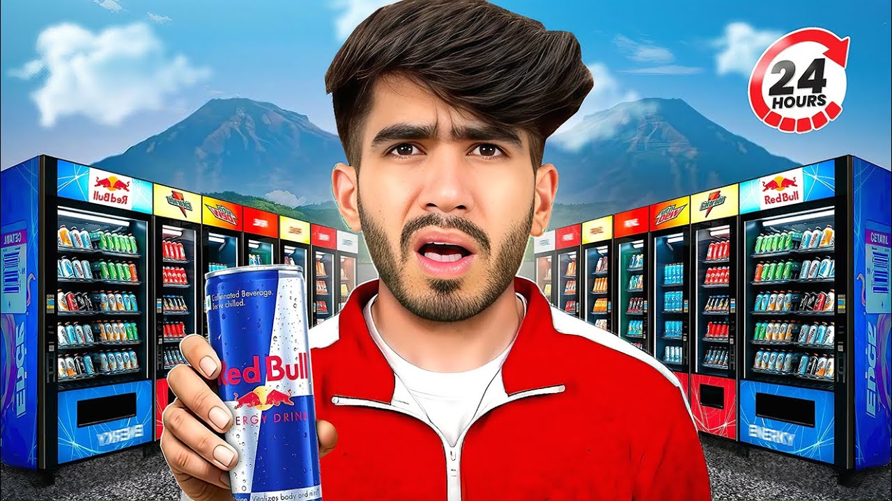 I Survived 24 Hours on ONLY Energy Drinks (400mg+ Caffeine) - No Food, No Water