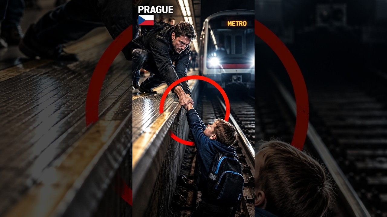 A Stranger Jumped Onto Prague Metro Tracks to Save a 7-Year-Old