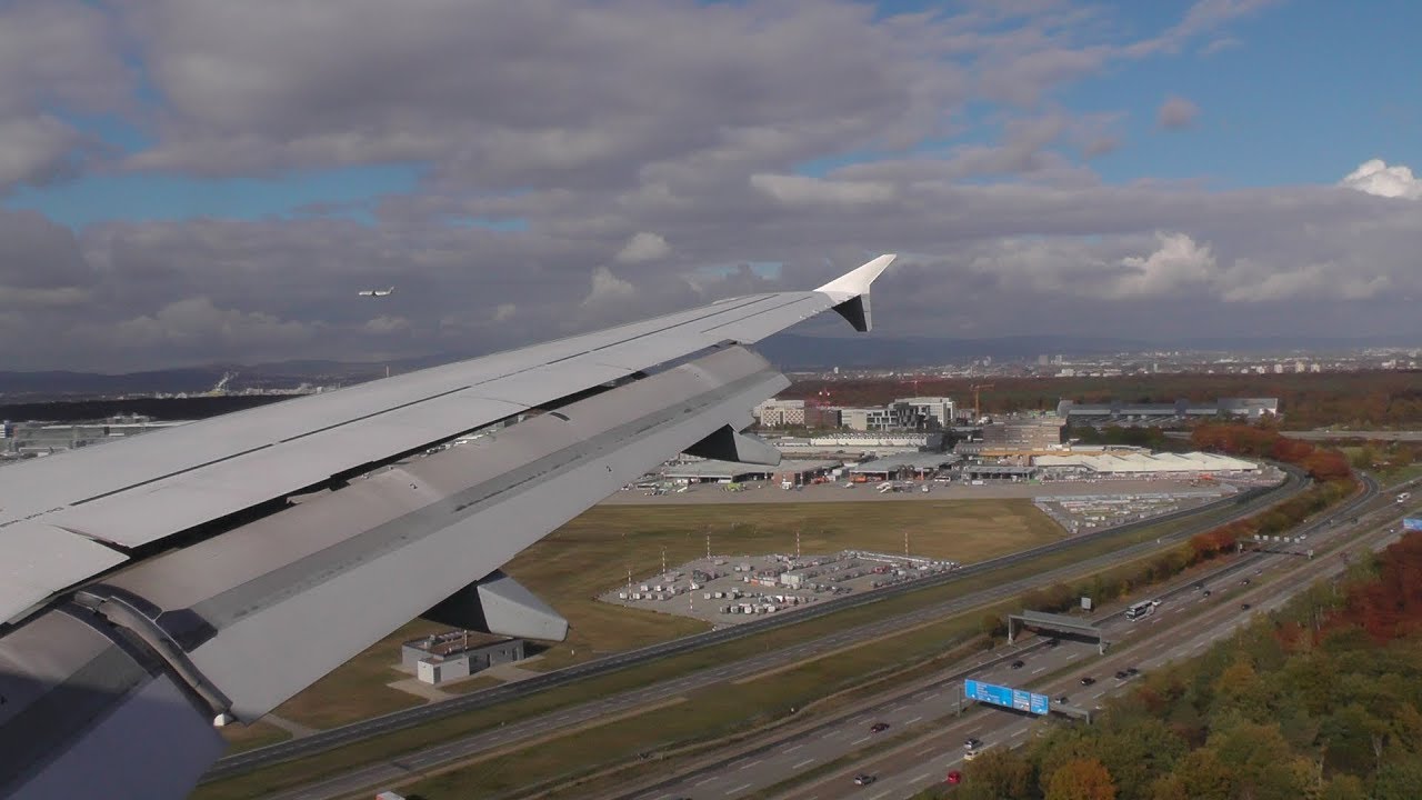 Lufthansa Airbus A319  ✈ Zurich to Frankfurt Airport Flight Video