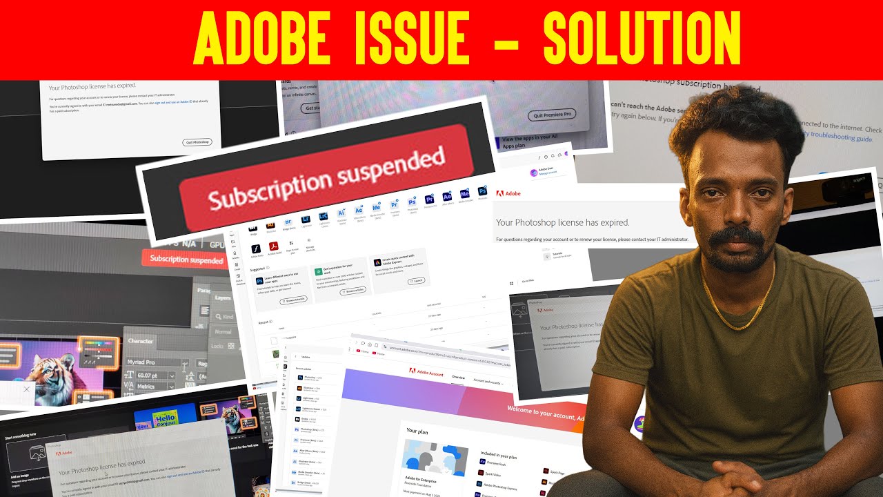 🔴 LIVE! Adobe subscription issues - How to solve the problem? Solution