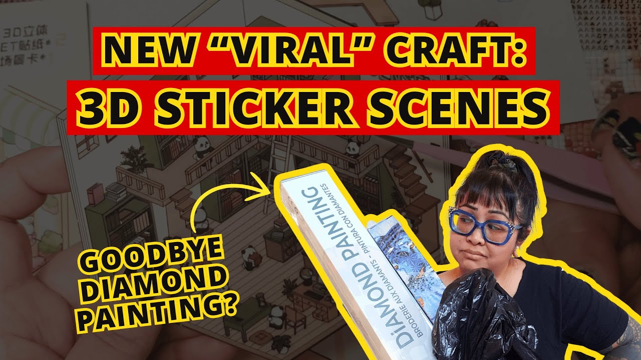 DIY 3D Sticker Scene Kits Unboxing & Tips | Will this replace my diamond painting obsession?