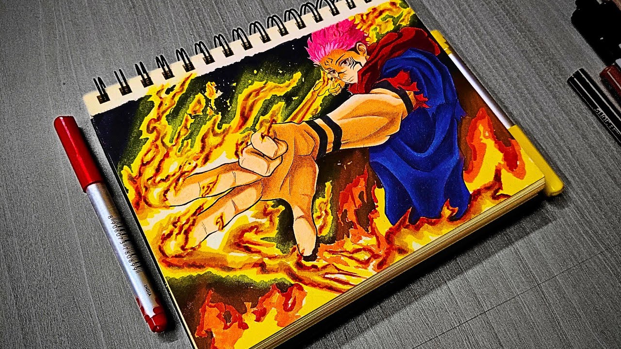 How To Draw Sukuna step by step || jujutsu kaisen || 