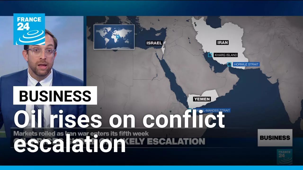 Oil rises, stocks fall as Iran war enters fifth week and further escalation looms &bull; FRANCE 24
