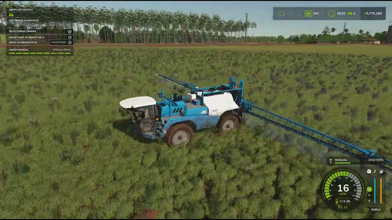 Farming Simulator 25_aplicando herbicida para una mejor cosecha