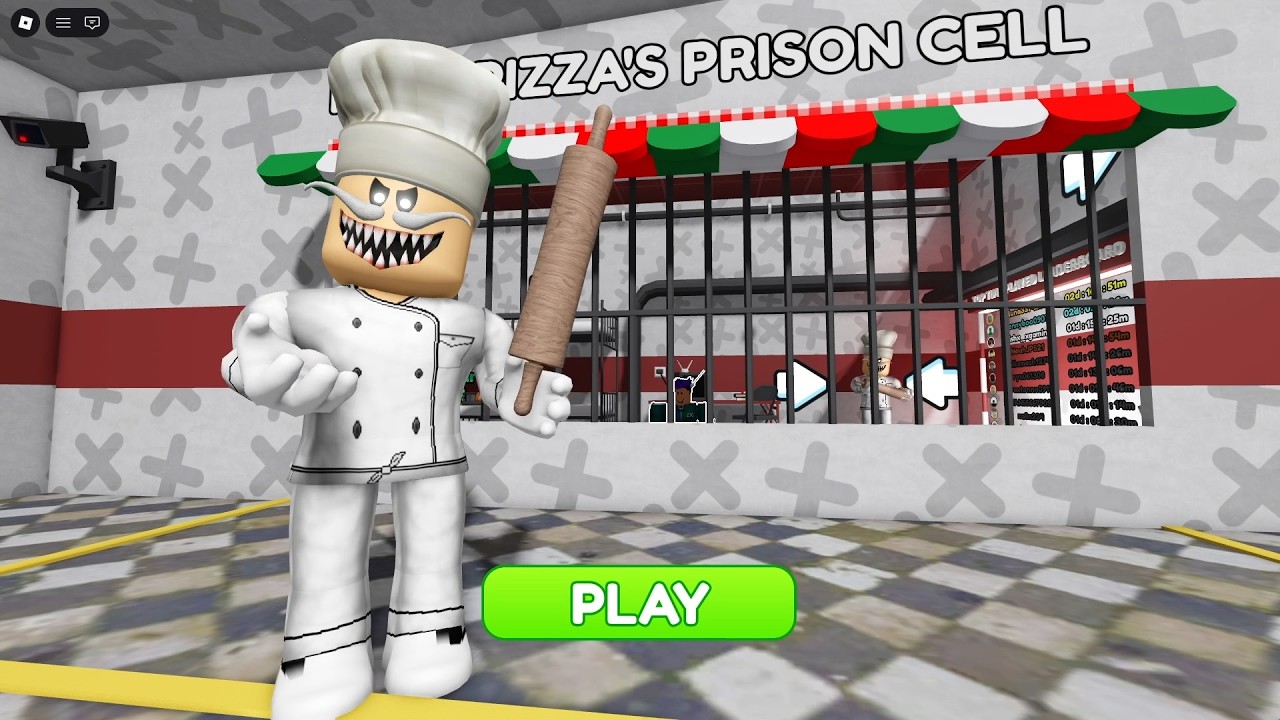 Roblox Papa Pizza's Prison Run!🍕Gameplay Walkthrough No Death