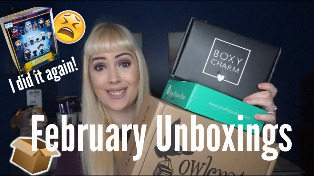 FEBRUARY UNBOXINGS (BOXYCHARM, BIJOUX BOX, AND OWLCRATE)