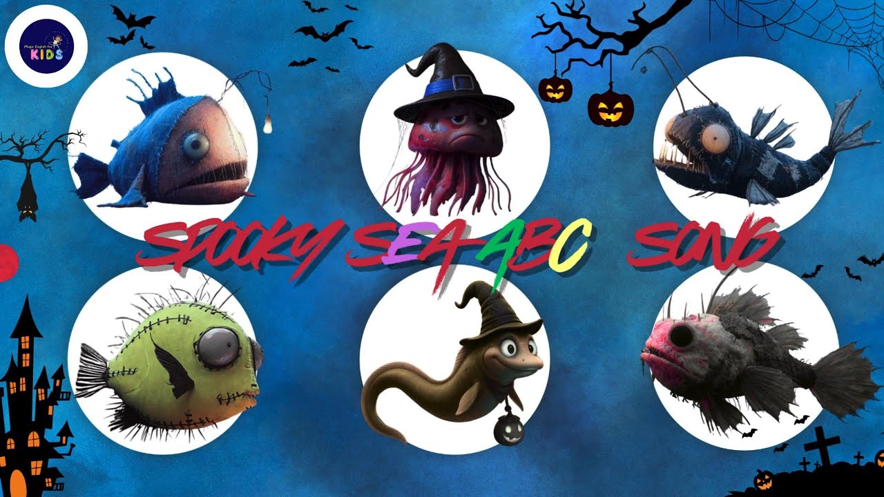Spooky Sea ABC Song 16TH0825 🐠 | Learn Sea Animals A to Z | 