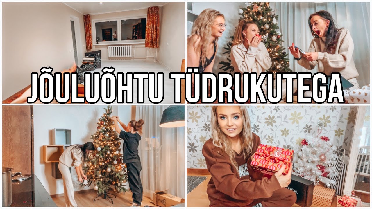 JÕULUD TÜDRUKUTEGA | pakin kinke, jõulud airbnb's, ehime kuuske, korteri update