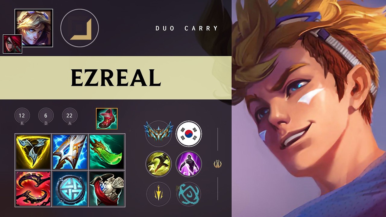 Ezreal ADC vs Caitlyn - KR Challenger Patch 26.09