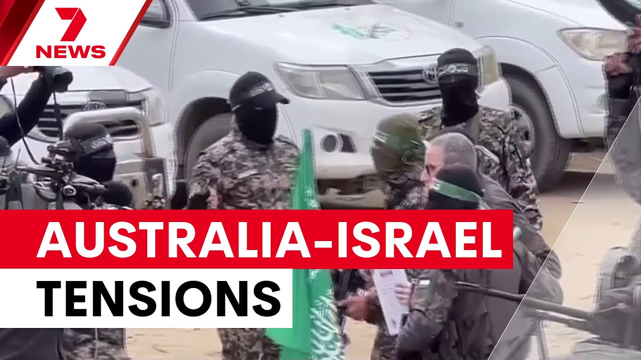 Diplomatic tensions flare between Australia and Israel | 7NEWS