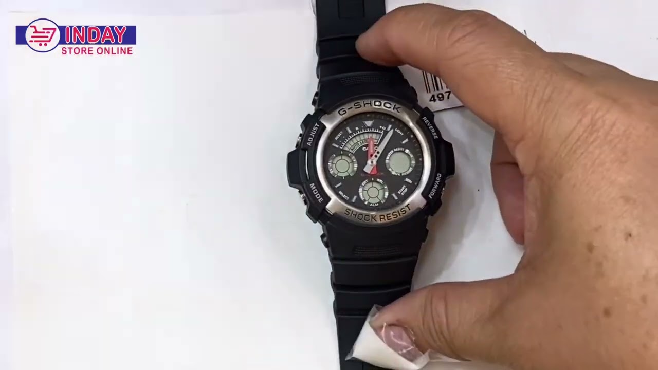 G-SHOCK AW-590 Paano e adjust ang Digital Time