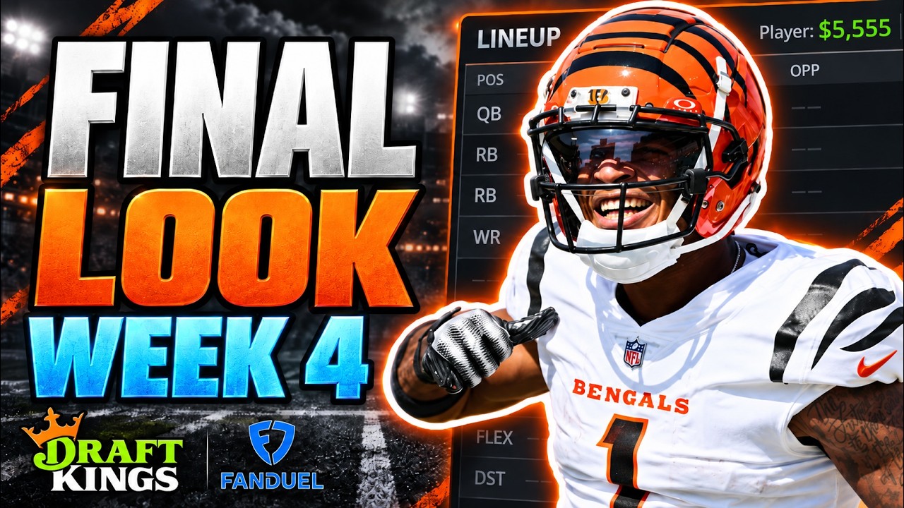 NFL, 4-я неделя: финальный взгляд на DFS | DraftKings и FanDuel