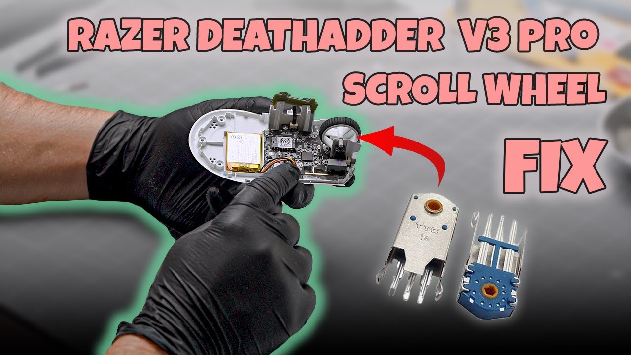 RAZER DEATHADDER V3 PRO MOD - SCROLL WHEEL FIX
